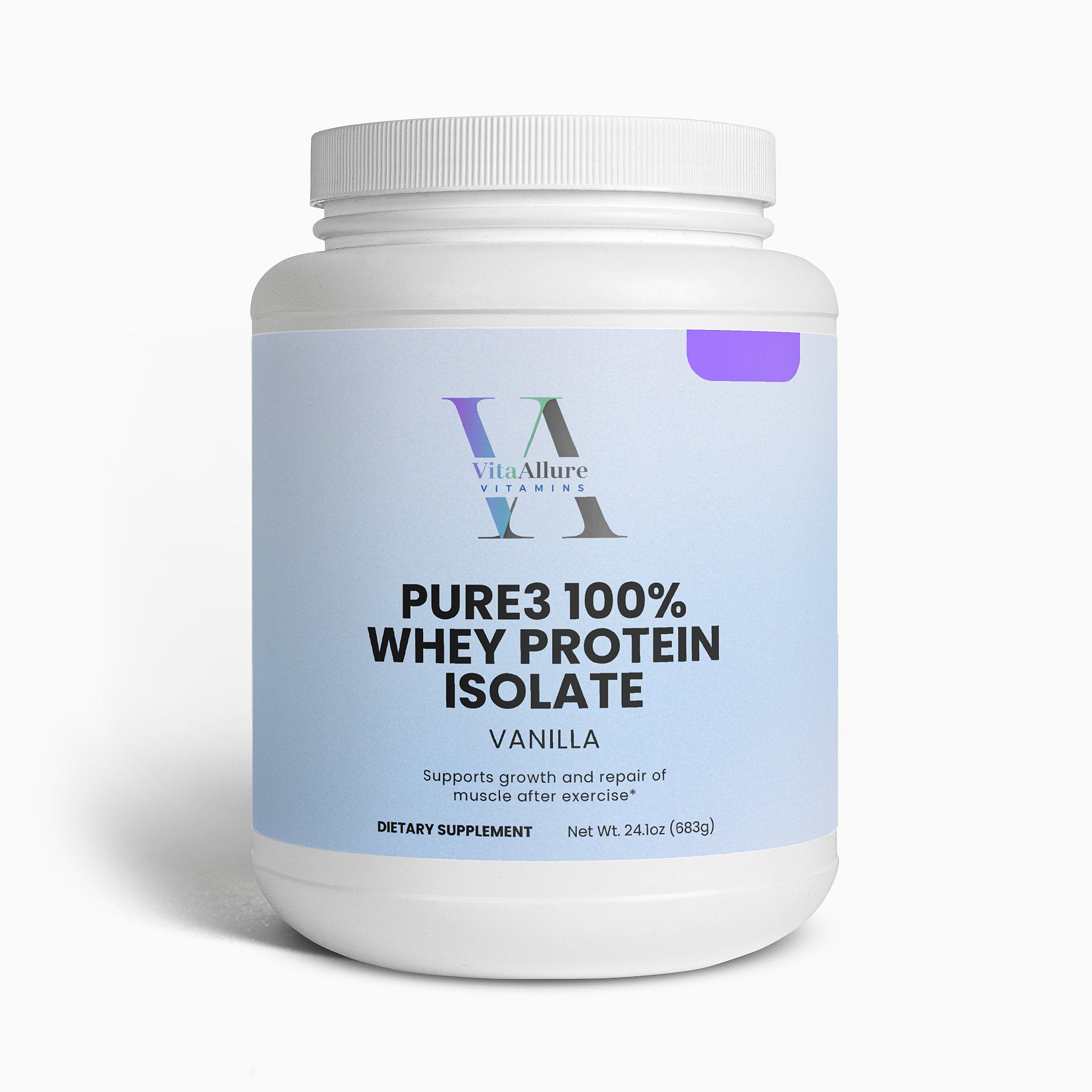 Pure3 100% Whey Protein Isolate (Vanilla)