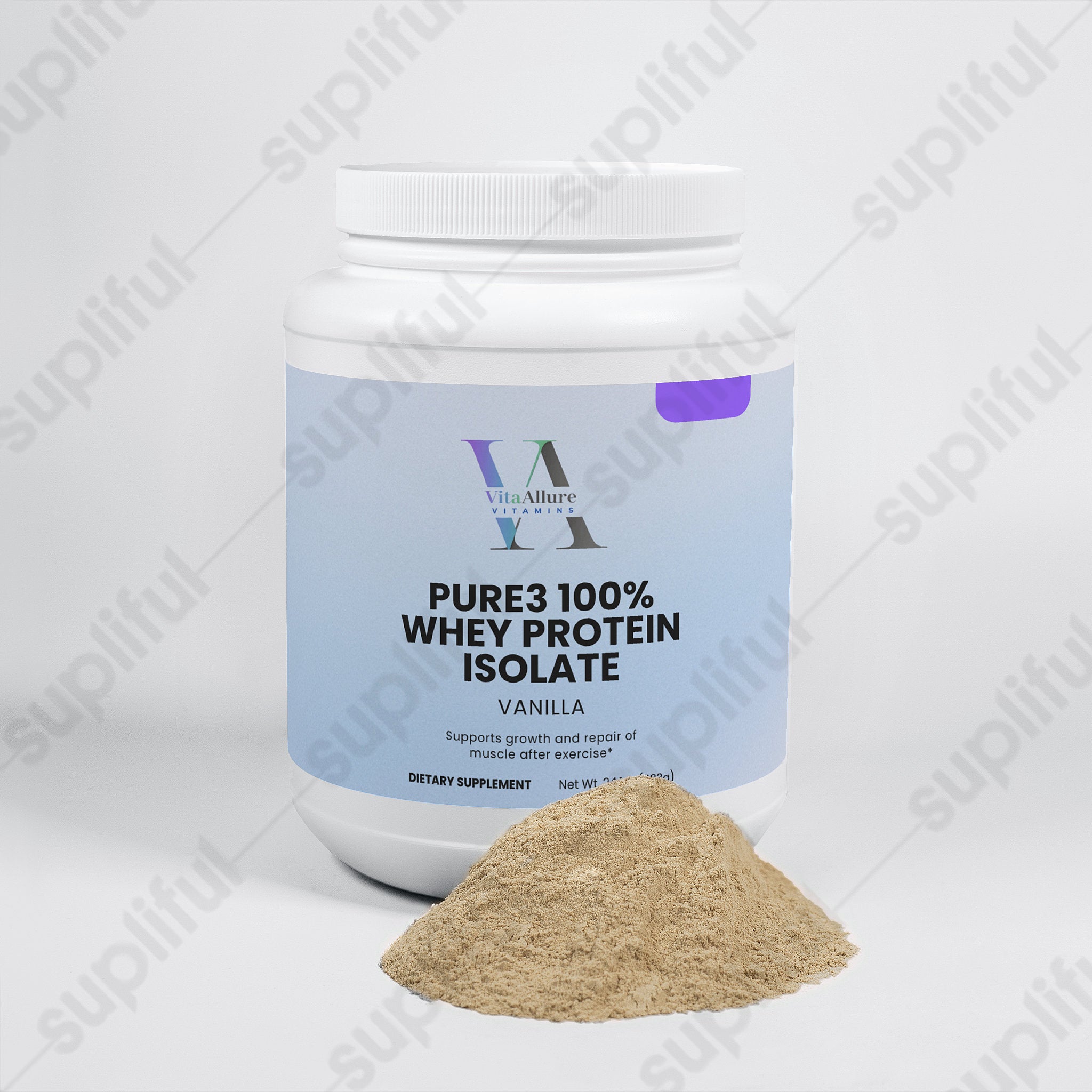 Pure3 100% Whey Protein Isolate (Vanilla)